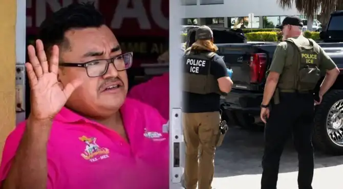 Unos 20 agentes de ICE rodean un negocio familiar en Florida para detener a su propietario.