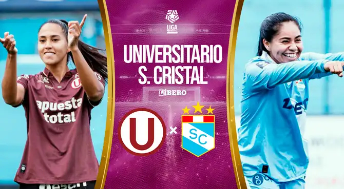 Universitario contra Sporting Cristal por la final de la Liga Femenina, partido de vuelta. Foto: composición Líbero Universitario contra Sporting Cristal por la final de la Liga Femenina, partido de vuelta. Foto: composición Líbero