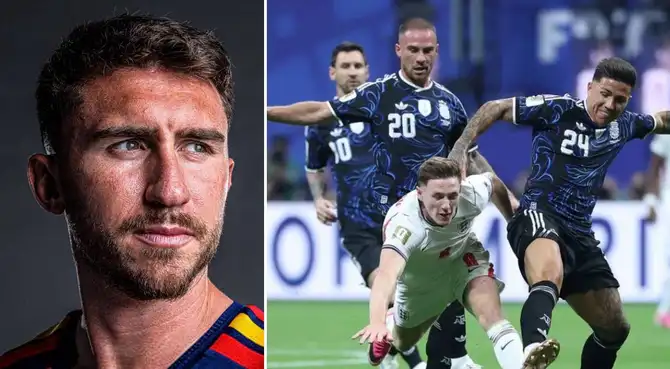 Aymeric Laporte habló sobre la previa del partido entre España vs. Argentina.