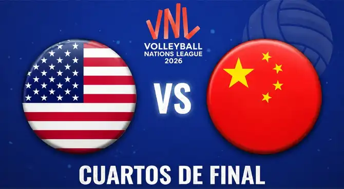 Estados Unidos y China se enfrentan por la Liga de Naciones de Vóley