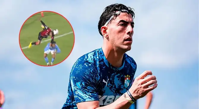 Michael Hoyos cuestionó el penal anulado en la derrota ante Melgar.