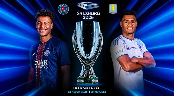 PSG vs Aston Villa por la Supercopa de Europa: fecha, día, hora y canal confirmado PSG vs Aston Villa por la Supercopa de Europa: fecha, día, hora y canal confirmado