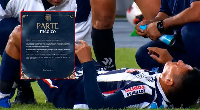 Alianza Lima emite preocupante parte médico sobre lesión de Marco Huamán. Foto: composición Líbero/Alianza Lima