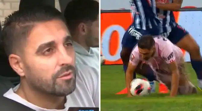Luis Urruti dio fuerte comentario tras su gol anulado ante Alianza Lima. Foto: composición Líbero/TV Perú/L1 Max Luis Urruti dio fuerte comentario tras su gol anulado ante Alianza Lima. Foto: composición Líbero/TV Perú/L1 Max