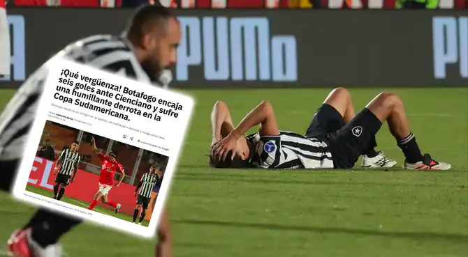 Reacción de la prensa brasileña a la goleada de Cienciano sobre Botafogo.