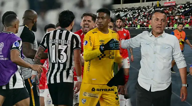 Plantel de Botafogo intentó atacar a Horacio Melgarejo.
