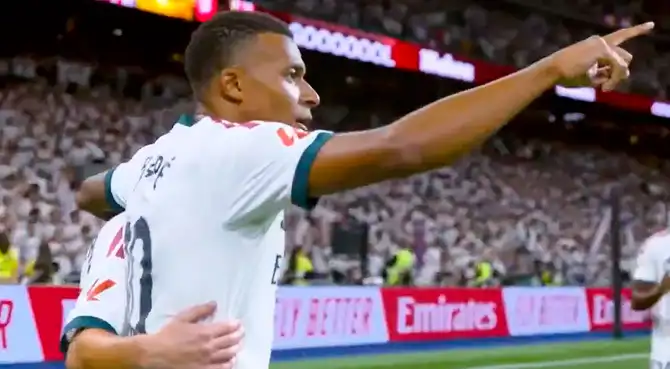Doblete de Kylian Mbappé para el 2-1 del Real Madrid ante Real Sociedad