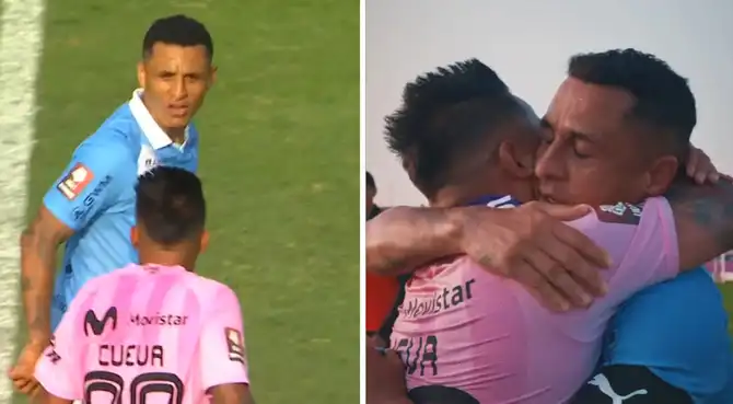 El cálido abrazo de Yoshimar Yotún y Christian Cueva tras insólita pelea. Foto: composición Líbero/Liga 1 El cálido abrazo de Yoshimar Yotún y Christian Cueva tras insólita pelea. Foto: composición Líbero/Liga 1