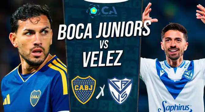 Boca Juniors vs Vélez juegan EN VIVO este miércoles por los octavos de final de la Copa Argentina 2026