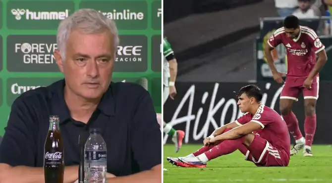 José Mourinho habló tras la derrota del Real Madrid ante el Betis.
