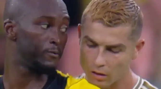 Cristiano Ronaldo protagoniza insólito momento con Danilo Pereira durante partido de Al Nassr. Foto: difusión Cristiano Ronaldo protagoniza insólito momento con Danilo Pereira durante partido de Al Nassr. Foto: difusión