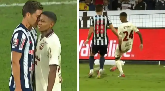 Federico Girotti y Andy Polo protagonizaron un intenso careo en el clásico.