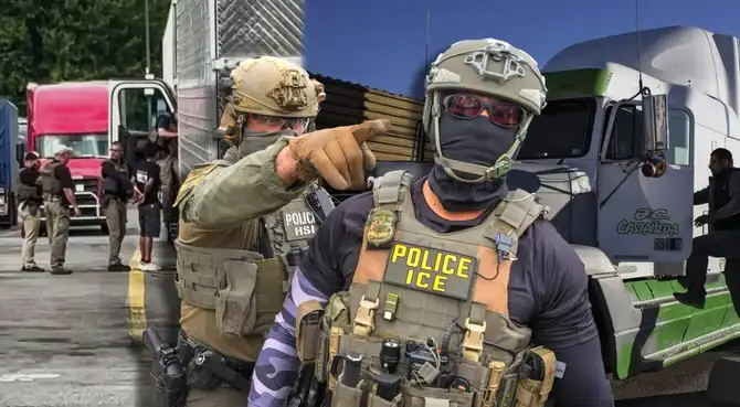 ICE redobla operativos contra camioneros extranjeros en el país. ICE redobla operativos contra camioneros extranjeros en el país.