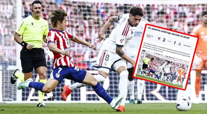 Real Madrid y un contundente mensaje en contra del árbitro del derbi.