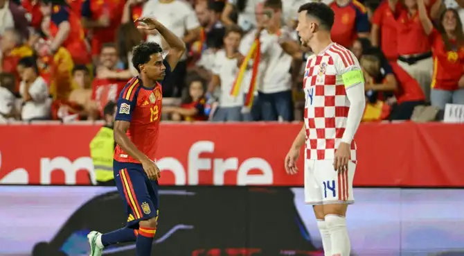 España vs. Croacia juegan en Sevilla por el grupo 3 de la Liga A de la UEFA Nations League 2026-27.