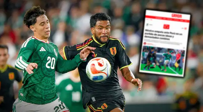 Prensa mexicana dio firme opinión de la selección peruana tras empate en amistoso