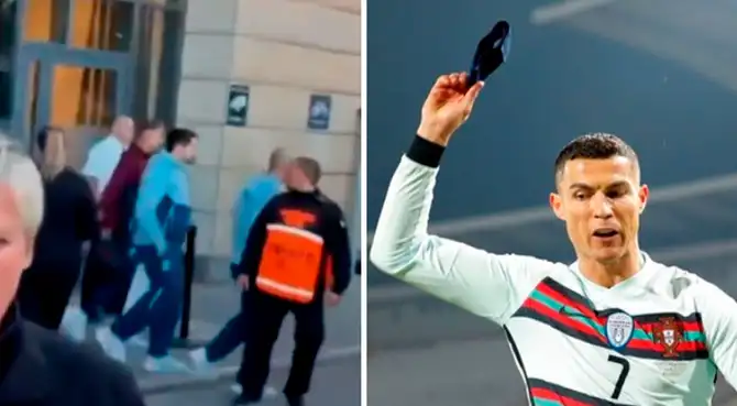 Cristiano Ronaldo enciende la polémica tras dejar la concentración de Portugal. Foto: composición Líbero