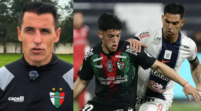 Guillermo Farré, técnico de Palestino, elogió a dos futbolistas de Alianza Lima