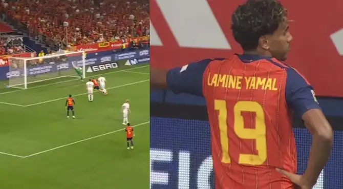Lamine Yamal anotó el 1-0 de España sobre República Checa Lamine Yamal anotó el 1-0 de España sobre República Checa