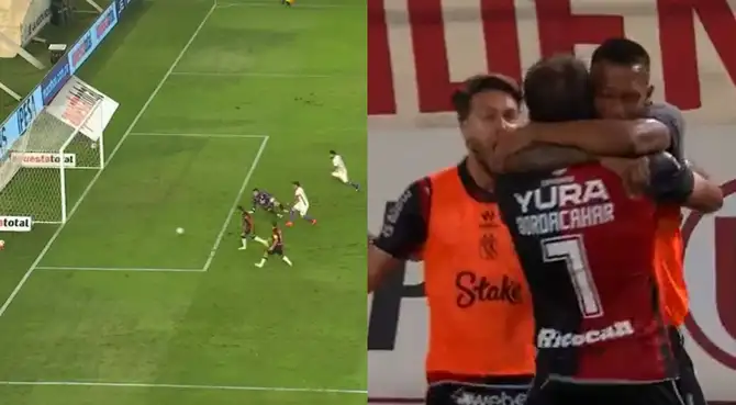 Cristian Bordacahar anotó el 2-0 de Melgar sobre Universitario