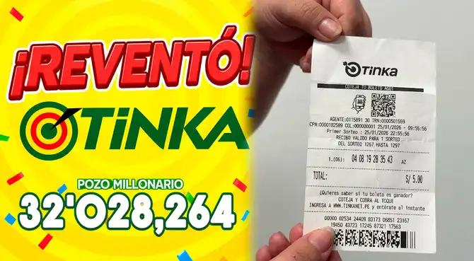 Conoce cuánto se descuenta del pozo millonario de La Tinka de más de 32 millones de soles.