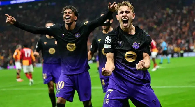 Barcelona venció 4-1 al Galatasaray por la fecha 2 de la fase liga de la Champions League 2026-27. Barcelona venció 4-1 al Galatasaray por la fecha 2 de la fase liga de la Champions League 2026-27.