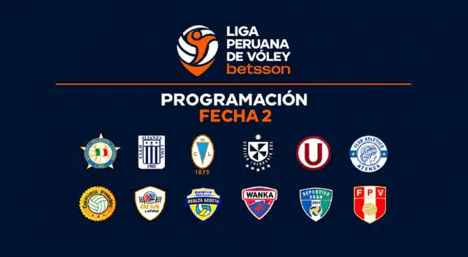 Programación fecha 2 de la Liga Peruana de Vóley y tabla de posiciones del torneo