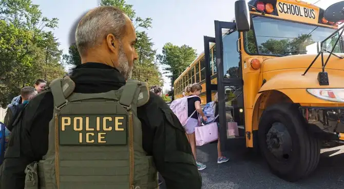 Autoridades de Nueva Jersey cuestionan a ICE por abordar a menores camino a la escuela.