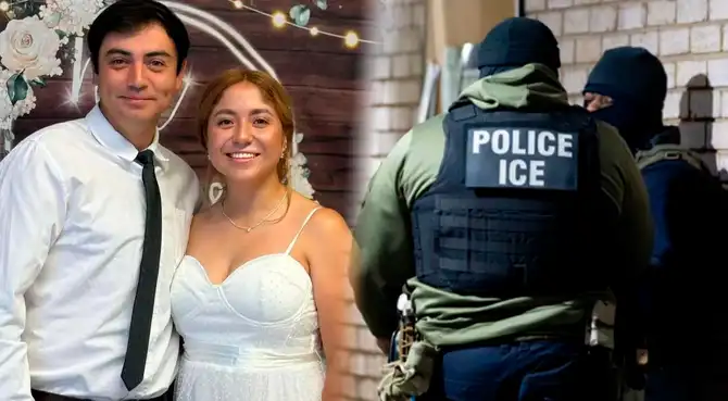 Joven pareja fue detenida por ICE tras control de tráfico: se vieron obligados a dejar a su bebé con un familiar.