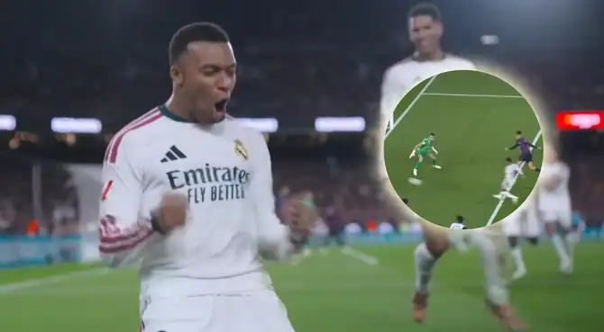 Kylian Mbappé anotó el 1-0 del Real Madrid ante Barcelona en el clásico Kylian Mbappé anotó el 1-0 del Real Madrid ante Barcelona en el clásico