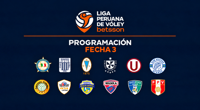 Liga Peruana de Vóley 2026-27: programación fecha 3 y dónde ver partidos Liga Peruana de Vóley 2026-27: programación fecha 3 y dónde ver partidos