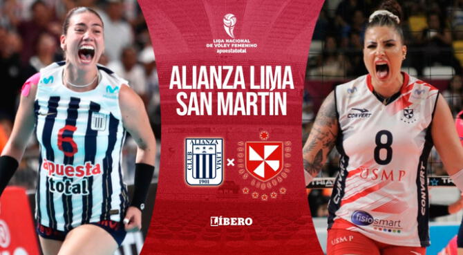 Alianza Lima vs. San Martín EN VIVO GRATIS final de Liga Nacional de Vóley