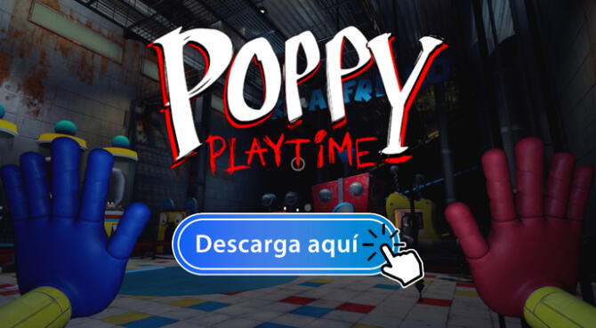 Descarga Poppy Playtime desde la Play Store para jugar en celular.