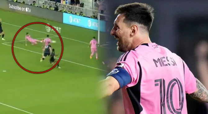 Lionel Messi anotó gol tras gran aparición en el área