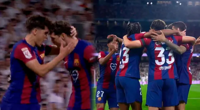 Gol de Barcelona para el 1-0 ante Real Madrid por LaLiga.
