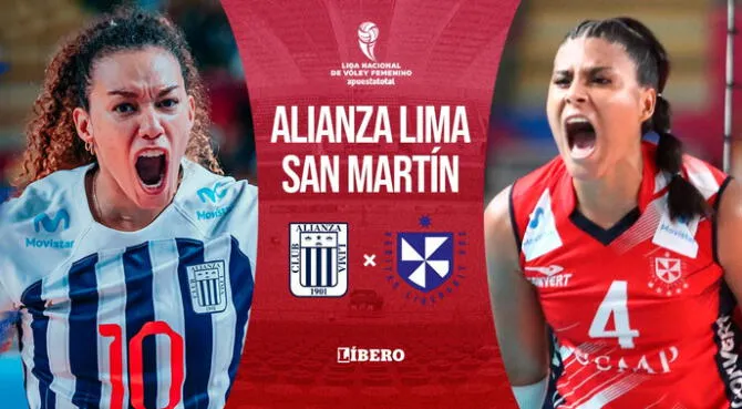 Alianza Lima y San Martín definen el título de la Liga Nacional de Vóley.