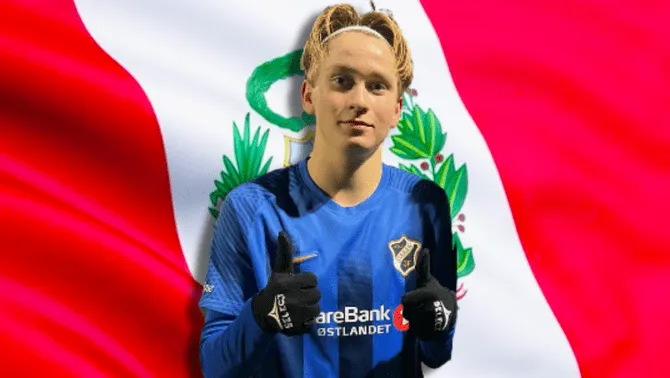 Lucas Myklebust es un joven volante noruego que podría jugar por Perú.