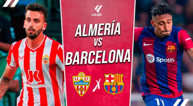 Almería recibe a Barcelona por la jornada 36 de LaLiga.
