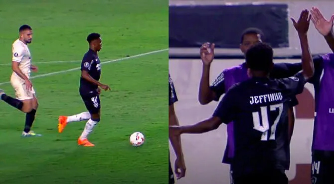 Jeffinho puso el 1-0 para Botafogo.