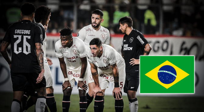Universitario fue noticia en Brasil tras derrota ante Botafogo.