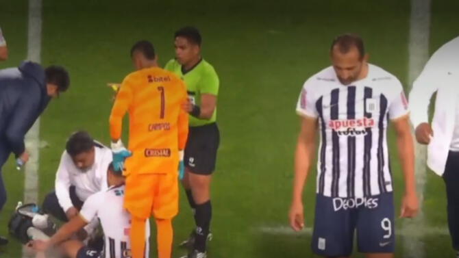 Preocupación en Alianza Lima: Hernán Barcos se lesionó y tuvo que ser cambiado