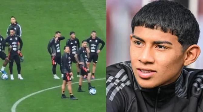 Maxloren Castro vive su primera convocatoria con la selección peruana.