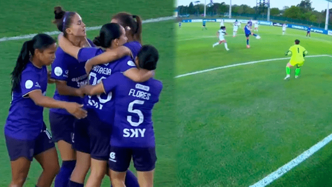 Adriana Lúcar anotó el primer gol de Alianza Lima en la Copa Libertadores Femenina 2024.