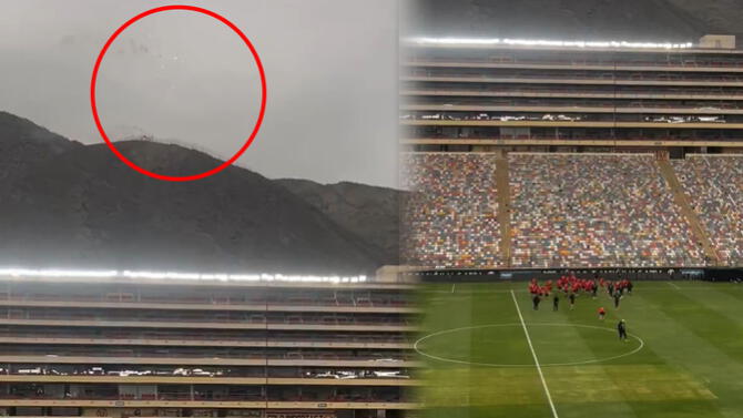 Hinchas de la selección peruana se hacen presentes en el Estadio Monumental