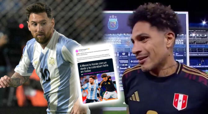 Paolo Guerrero apuntó contra Lionel Messi y la prensa argentina no calló.