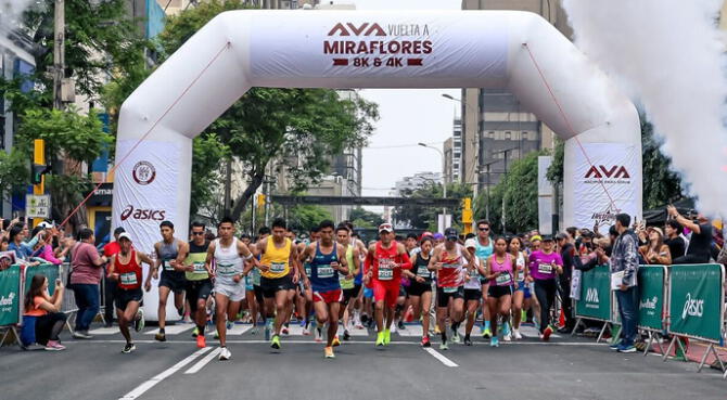 La AVA Vuelta a Miraflores 8K & 4K tuvo más de seis mil competidores.