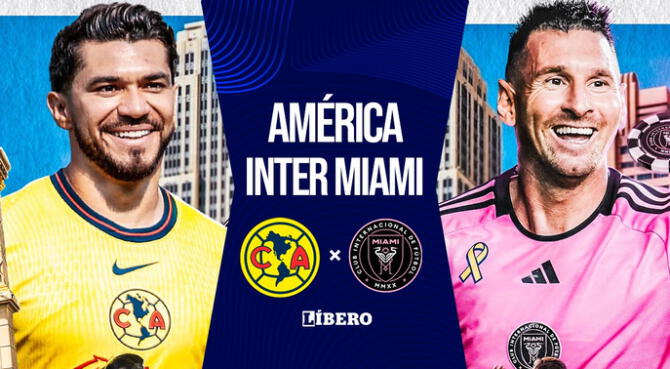 América e Inter Miami afrontan un amistoso denominado "Choque de estrellas".