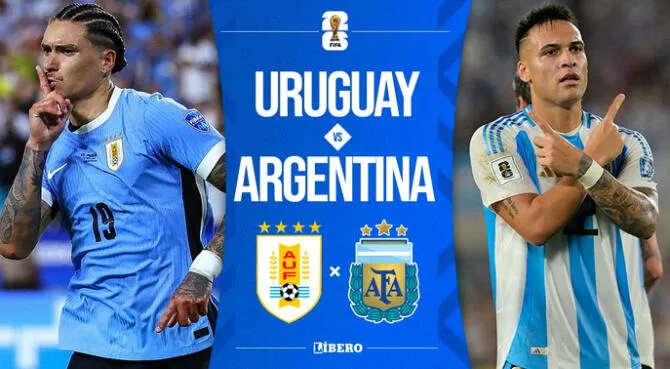 Uruguay vs Argentina se medirán en el Estadio Centenario de Montevideo.