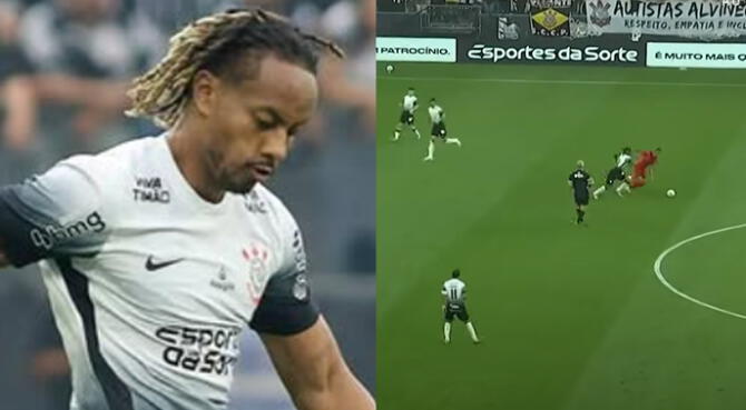 La calificación que recibió Carrillo de medio brasileño tras partido de Corinthians