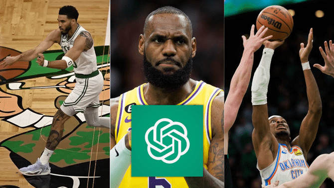 La IA mencionó que los Boston Celtics, campeones defensores, son los segundos en probabilidades en ser los mejores del baloncesto norteamericano. La IA mencionó que los Boston Celtics, campeones defensores, son los segundos en probabilidades en ser los mejores del baloncesto norteamericano.